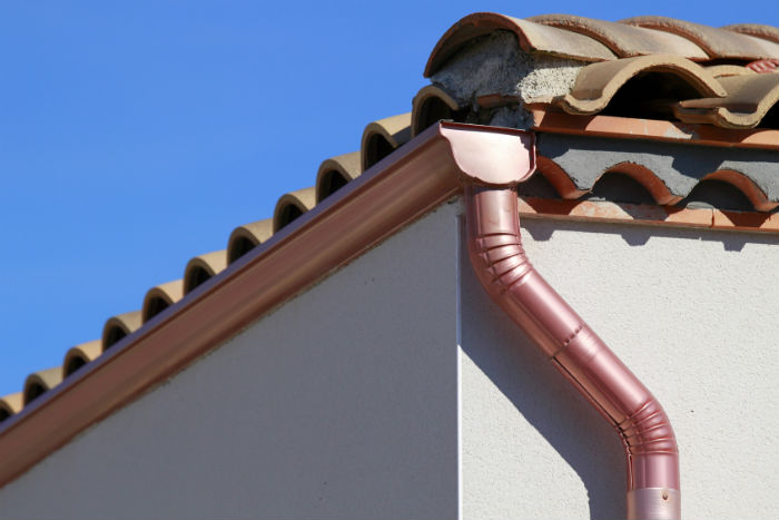 pipes at the edge of a house
